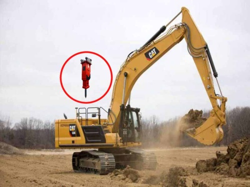 Аренда экскаватора Caterpillar 336 с гидромолотом