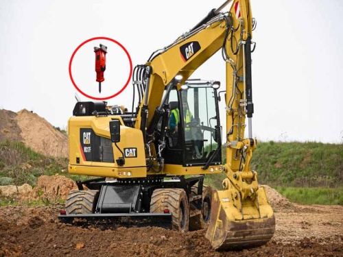 Аренда экскаватора Caterpillar M317D2 с гидромолотом